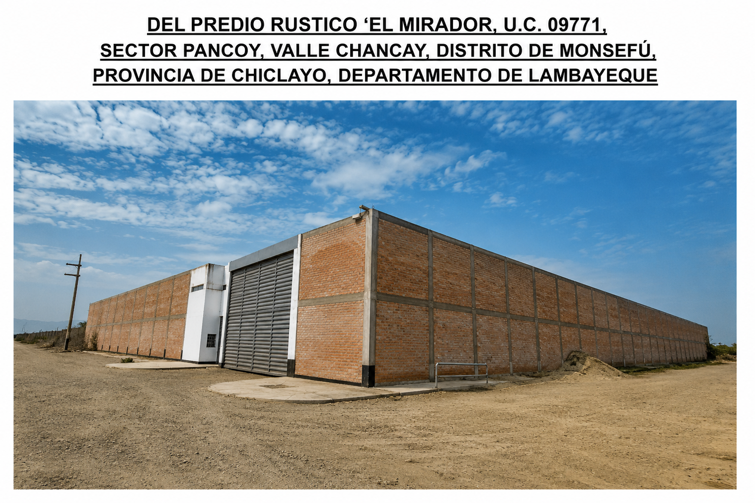 Tasación del Predio